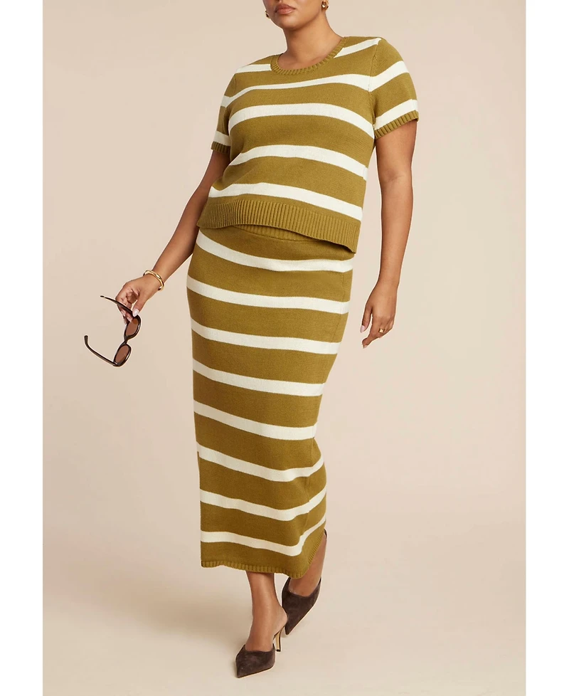 Eloquii Women's Fitted Sweater Top