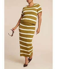 Eloquii Women's Fitted Sweater Top