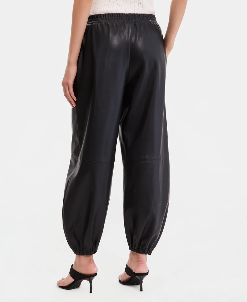 I.n.c. International Concepts Women's Faux-Leather Balloon Pants, Macy's Exclusive