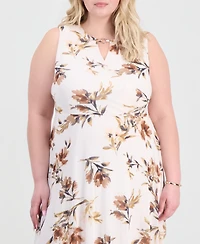 Sandra Darren Plus Sleeveless Midi Dress