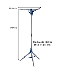 Household Essentials Collapsible Portable Indoor Tripod Clothes Drying Rack