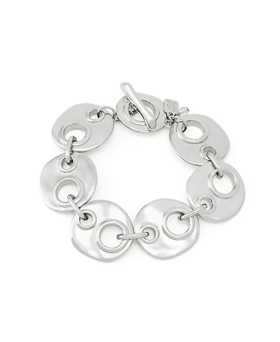 Robert Lee Morris Soho Rhodium Mariner Link Bracelet