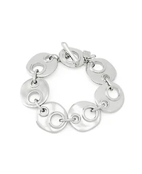 Robert Lee Morris Soho Rhodium Mariner Link Bracelet