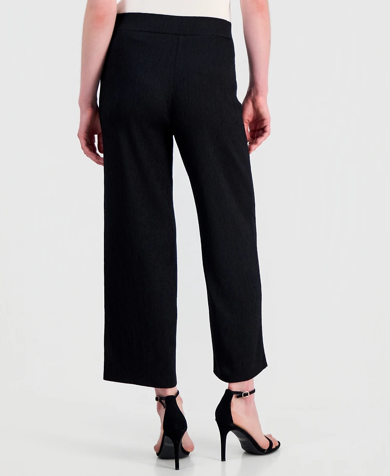 Anne Klein Women's Pebble-Texture Knit Pull-On Pants