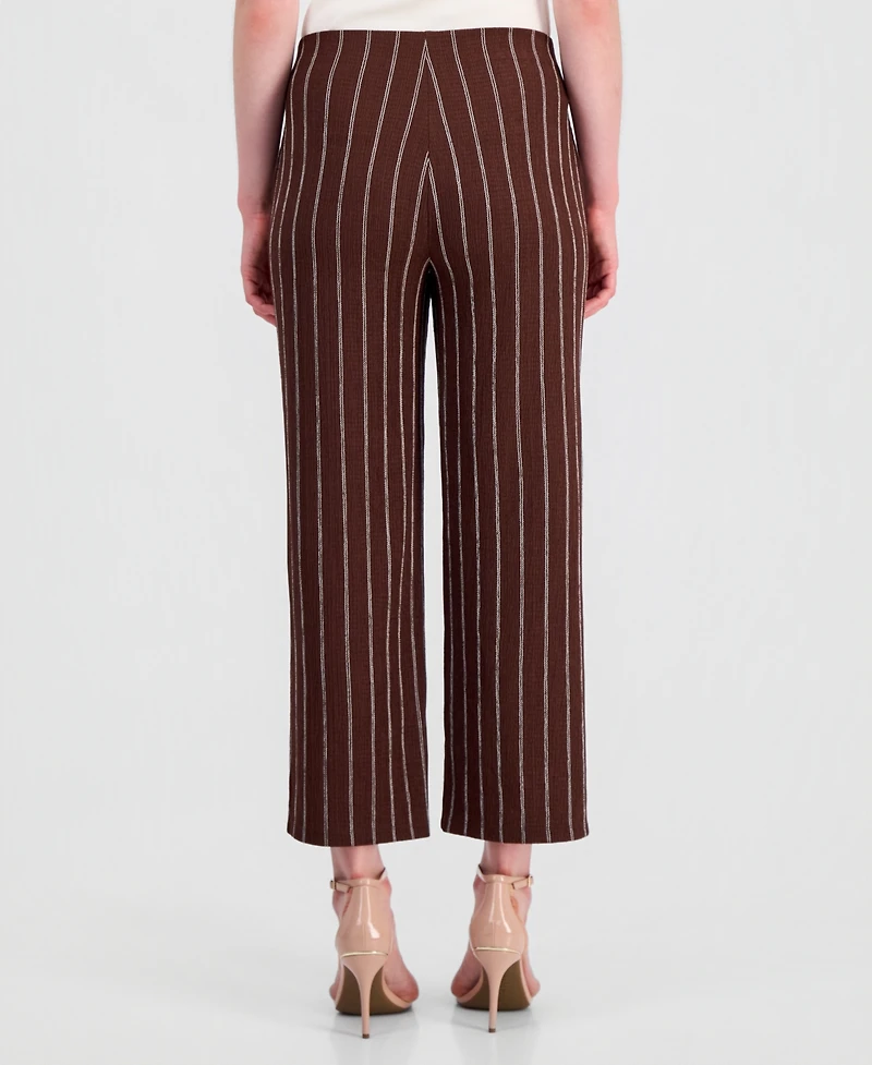 Anne Klein Petite Cropped Wide-Leg Pants