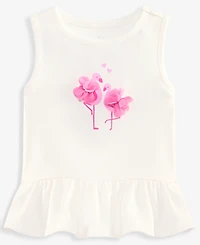 First Impressions Baby Girls' 3M-24M Mix & Match Flamingo Peplum Top, Macy's Exclusive