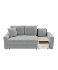 Streamdale Furniture Modern Sofa Couch 79.3" Modular Upholstered with Storage Armrest