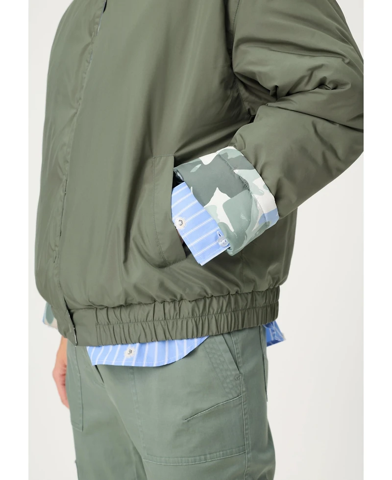 Olsen Women's Reversible Botanic Camo Bomber Jacket