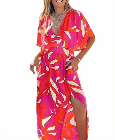 Cupshe Women's Feel It My Soul Tropical Midi Beach Dress