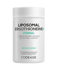 Codeage Liposomal Ergothioneine+, L-Glutathione, Vitamin C, Selenium, Antioxidant Support, 30 Capsules