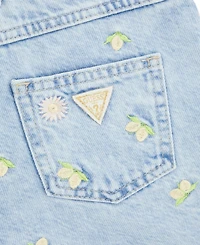 Guess Girls' 7-16 Denim Embroidered Shorts