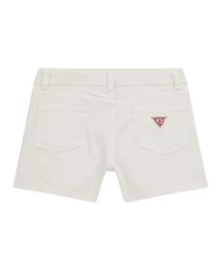 Guess Girls' 7-16 Garment Dye Stretch Bull Denim Shorts