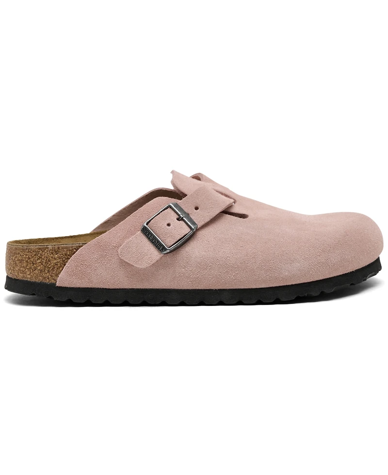 Birkenstock Women's Boston Suede Leather Casual Clogs from Finish Line