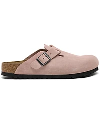 Birkenstock Women's Boston Suede Leather Casual Clogs from Finish Line