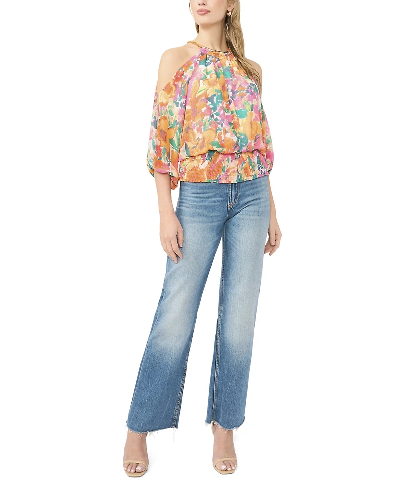 Sam & Jess Women's Halter Neck Long-Sleeve Top