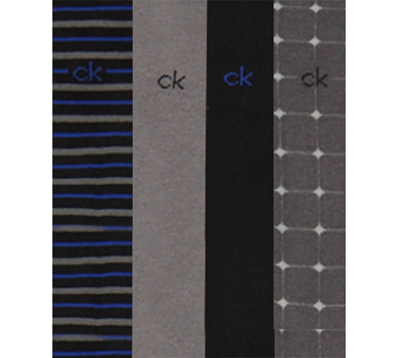 Calvin Klein Men's 4-Pack Assorted Crew Socks Set