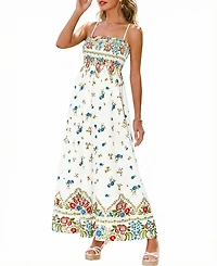 Cupshe Women's Gentle Start Floral Maxi Beach Dress