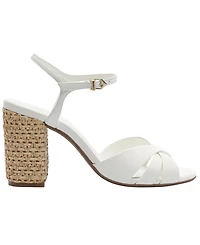 Schutz Women's Keefa Raffia High Block Dress Sandals