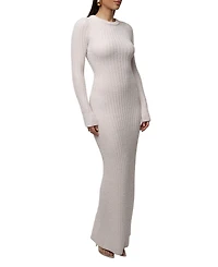 Jluxlabel Women's First Class Ribbed Maxi Dress