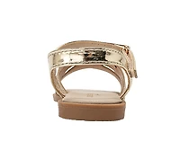 Bebe Girls Fashion Sandals – Stylish Dressy Shoes with Cherry Charm and Signature Logo Hardware