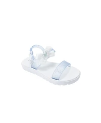 Bebe Toddler Pcu Sandal with Bow and Heart Charm