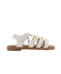 Bebe Girls Girl's Fashion Sandals – Comfy Dressy Shoes with Fruit Accents, Studs