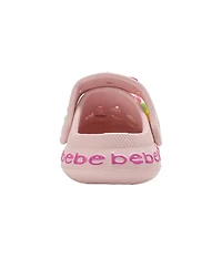 Bebe Toddler Lightweight Eva Clogs - Slip On Comfy Shoes with Bracelet and Charms