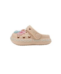 Bebe Big Girls Lighweight Eva Clogs - Slip On Comfy Shoes with Charms