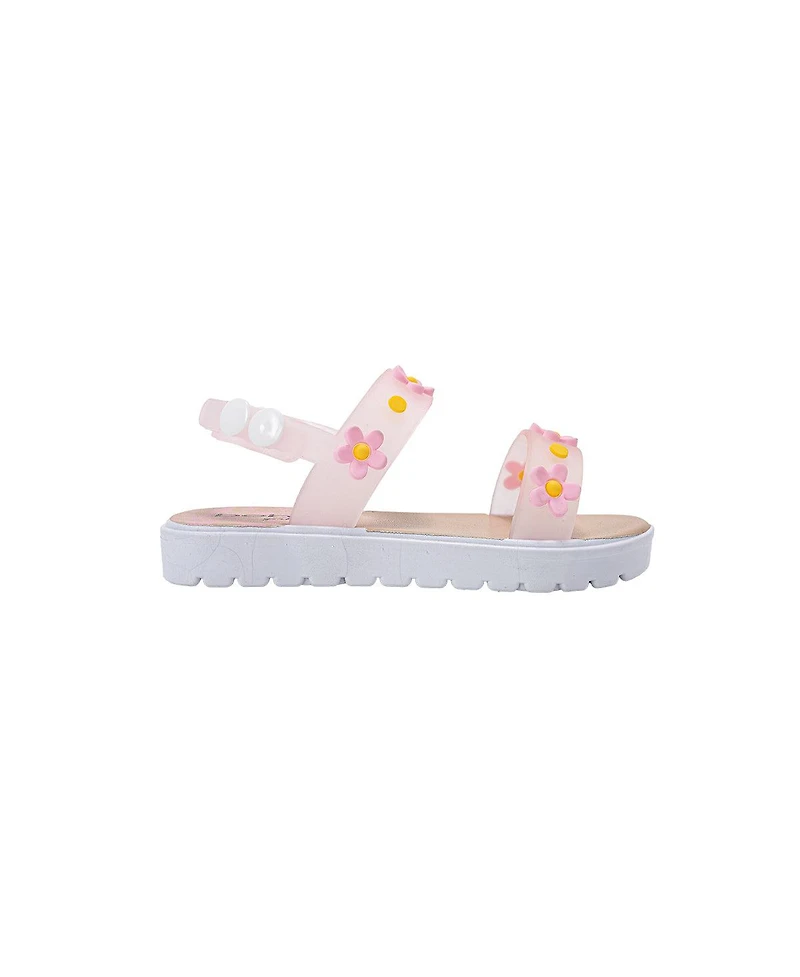 Bebe Toddler Pcu Sandal with Flowers