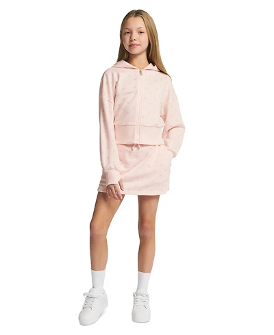 Calvin Klein Girls' 7-16 Flocked Pull-On Skort