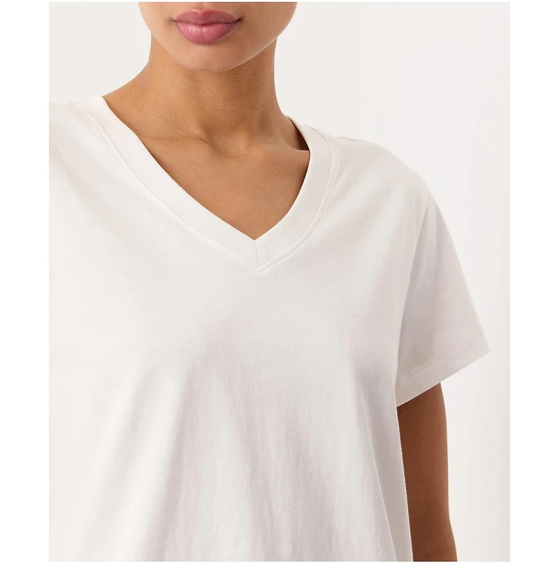 Pact Women's Organic Cotton Essential V-Neck Tee