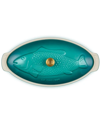 Le Creuset Stoneware Heritage 1.7-Quart Fish Baker with Cover