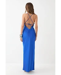 MissPap Women's Premium Bust Panel Maxi Bridesmaid Dress