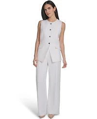 Calvin Klein Women's Button-Front Vest Jacket