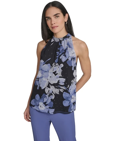 Calvin Klein Women's Novelty Halter Neck Top