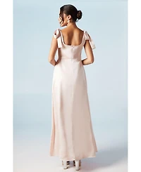 Oasis Women's Satin Midi Bridesmaid Dress