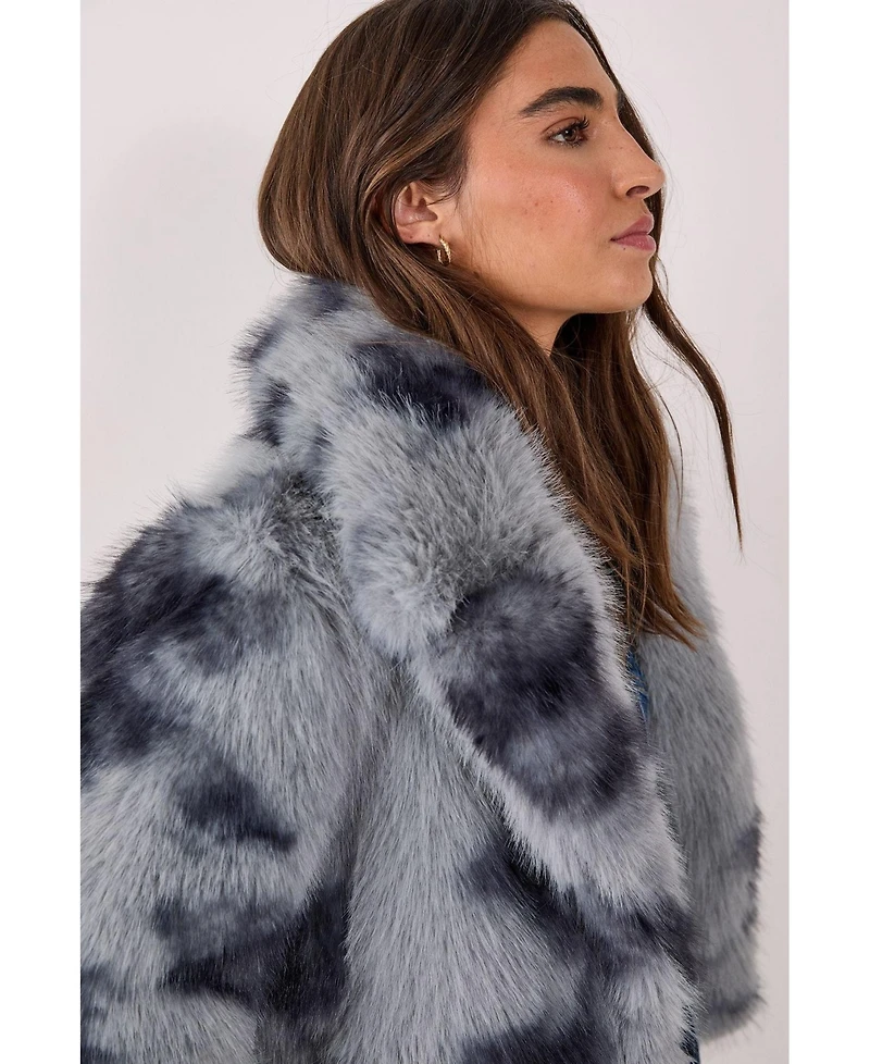 Nasty Gal Women's Cow Fur Collar Jacket