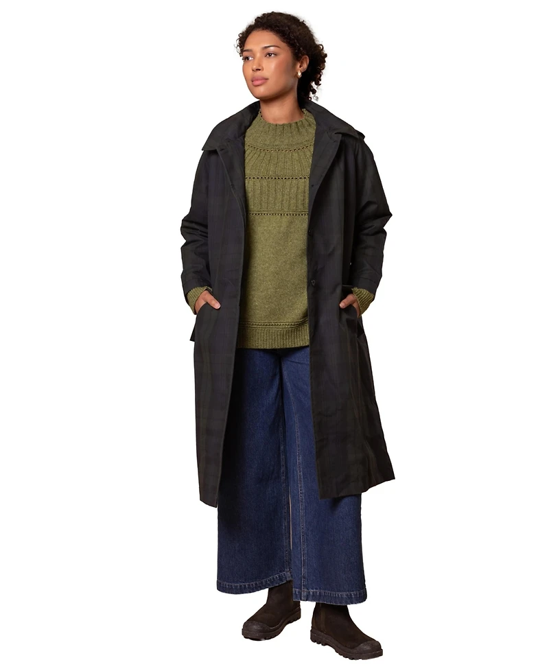 Celtic & Co. Women's British Waxed Cotton Trench Coat