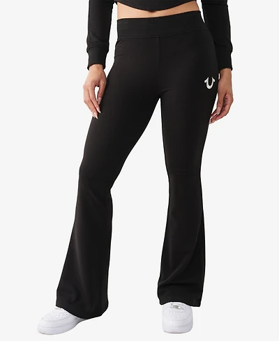 True Religion Women's French Terry Boot Cut Pants