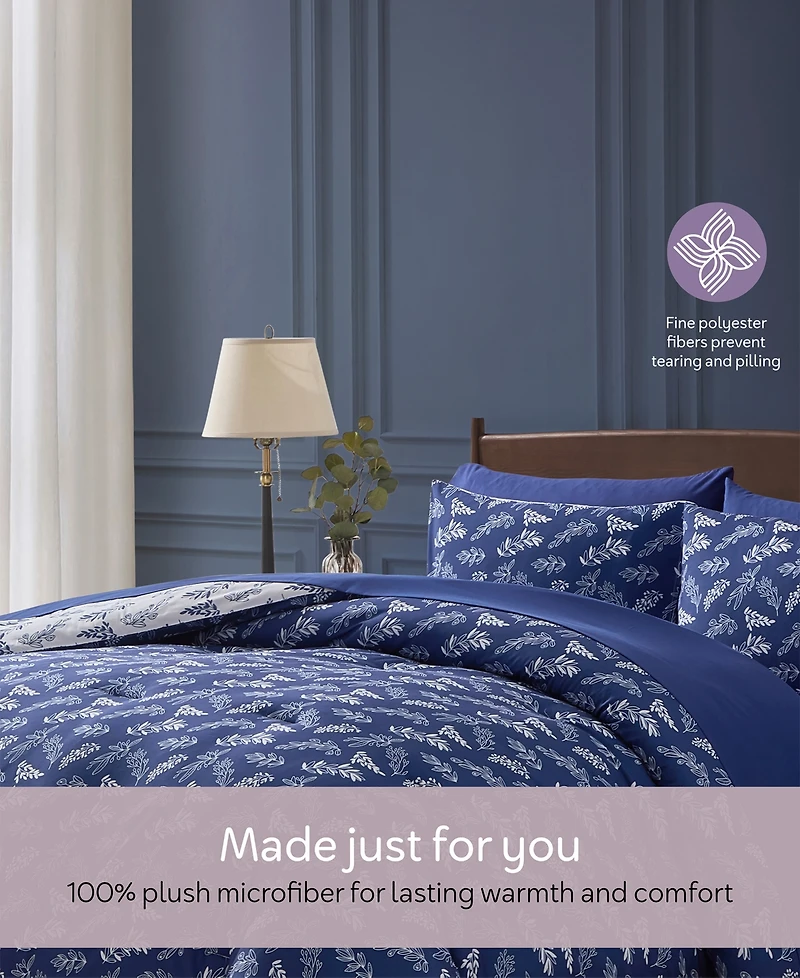 Nestl Luxury Soft Botanical Design 5-Pc. Comforter Set