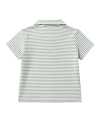 Disney Baby Boys' Mickey Mouse Button-Down Shirt and Shorts, 2-Piece Set