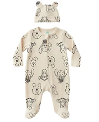 Disney Baby Boys' or Girls' Printed Sleep & Play Coverall and Hat