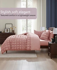 Nestl Luxury Soft Seersucker Design -Pc. Comforter Set