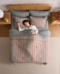 Nestl Luxury Soft Modern Striped Design -Pc. Comforter Set
