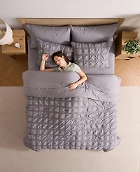 Nestl Luxury Soft Seersucker Design 7-Pc. Comforter Set