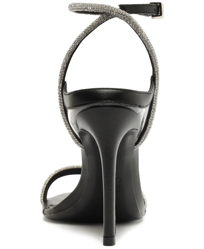 Schutz Women's Skye Shine Stiletto Heel Sandals