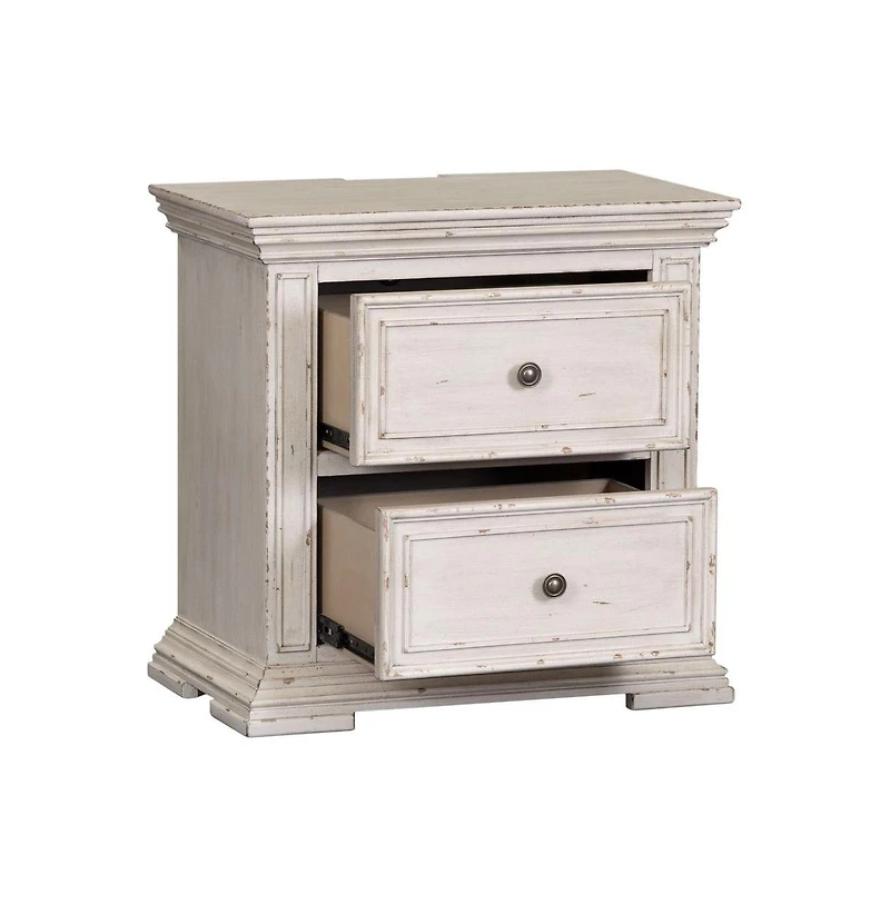 Liberty Furniture Industries, Inc Big Valley Bedside Chest w/ Charging Station