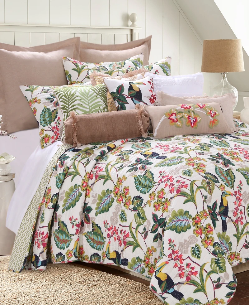 Levtex Linen Fringe Decorative Pillow, 12" x 24"