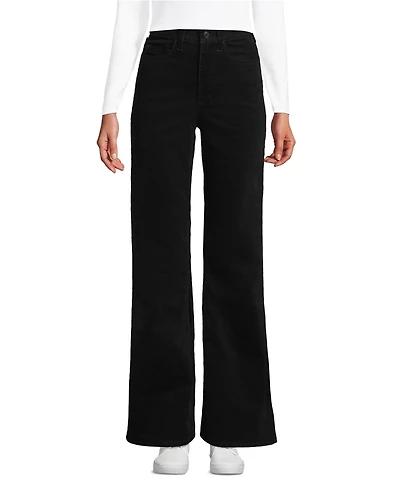 Lands' End Women's Corduroy High Rise Classic Flare Pants