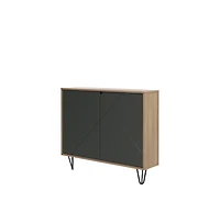 Nexera Slim 2-Door Storage Accent Cabinet